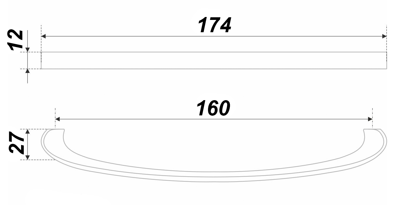 ручка RS197CP.4/160 (25) ВЫВОД