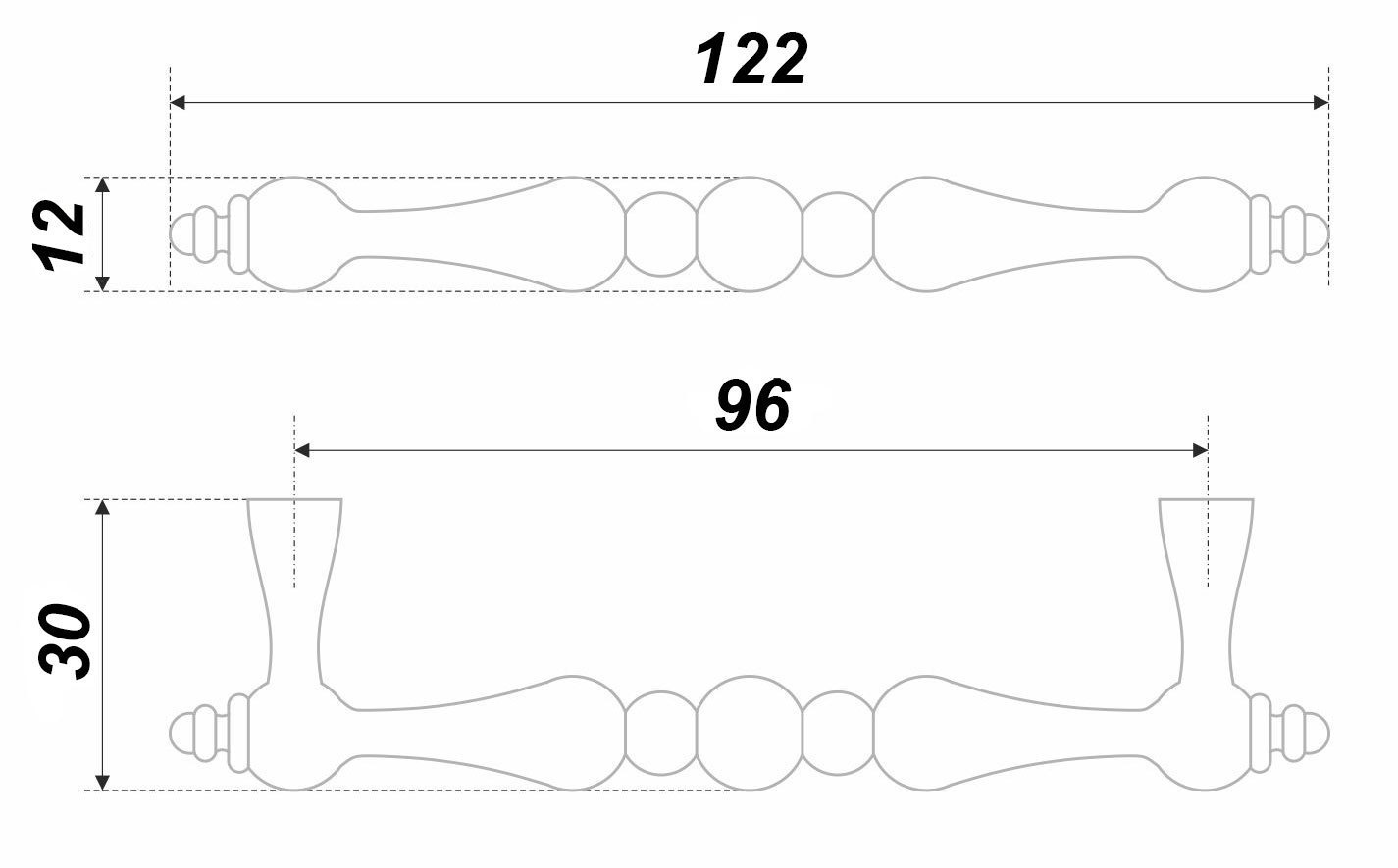 Ручка RS440BAZ.4/96 ВЫВОД 