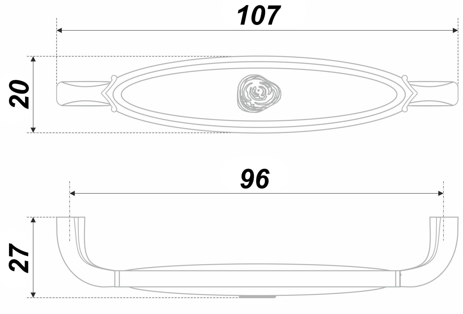 ручка RS111BAB.4/96/W (40)/ ВЫВОД