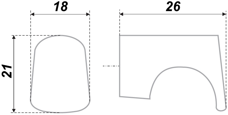 ручка RC007SC.4 (С0760) (50) П/ЗАКАЗ