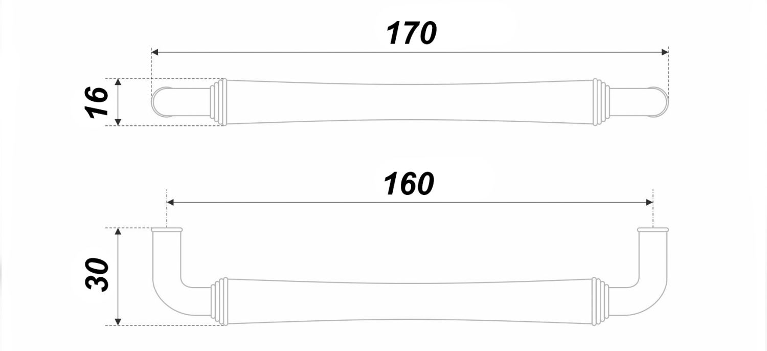 Ручка RS446ABL.4/160 MASTER (15) П/ЗАКАЗ