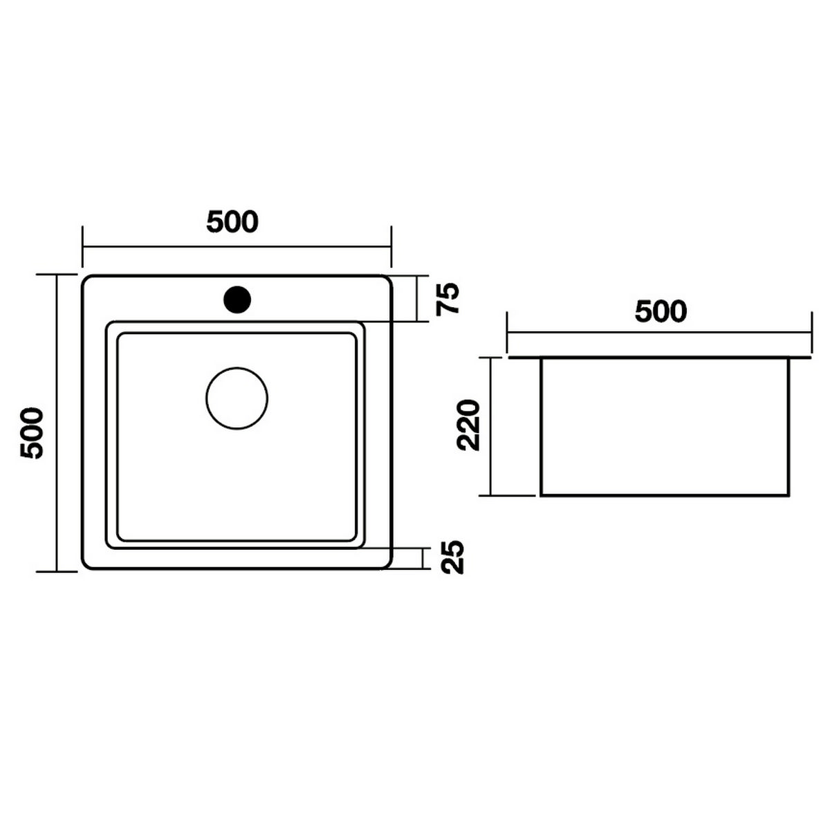 5050 Мойка Even  GOLD без колландера