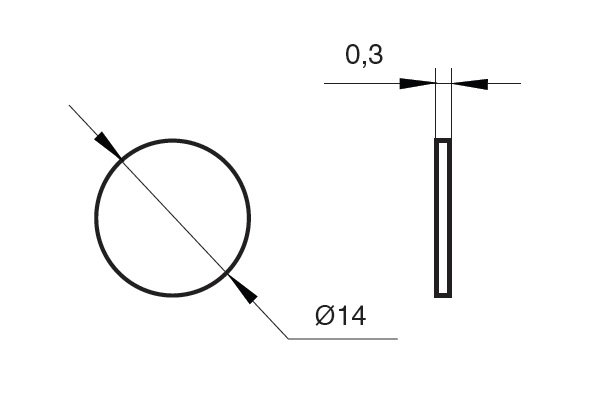 Заглушка самокл. 100101W D14мм (20 шт) Вяз дымчатый (D.349.W01)