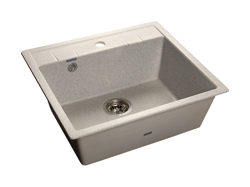 Мойка GranFest мрамор QUADRO GF-Q-561 (560х500мм) Серый