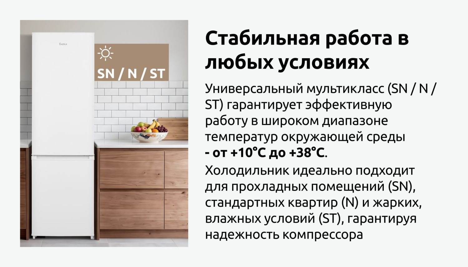 Холодильник FS 2261 W , Evelux