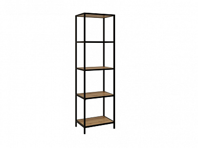 Стеллаж №1 Loft 510х1750х360 (каркас) черный