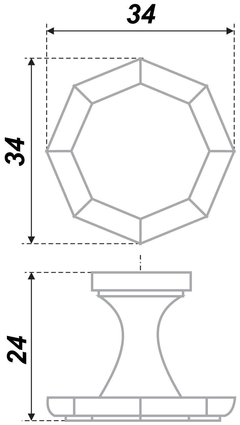 ручка RC013SC.4 (С1360) (25) ВЫВОД
