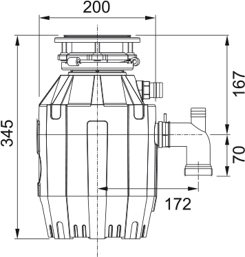 Измельчитель Franke Турбо ЭлитTE-50 П/ЗАКАЗ