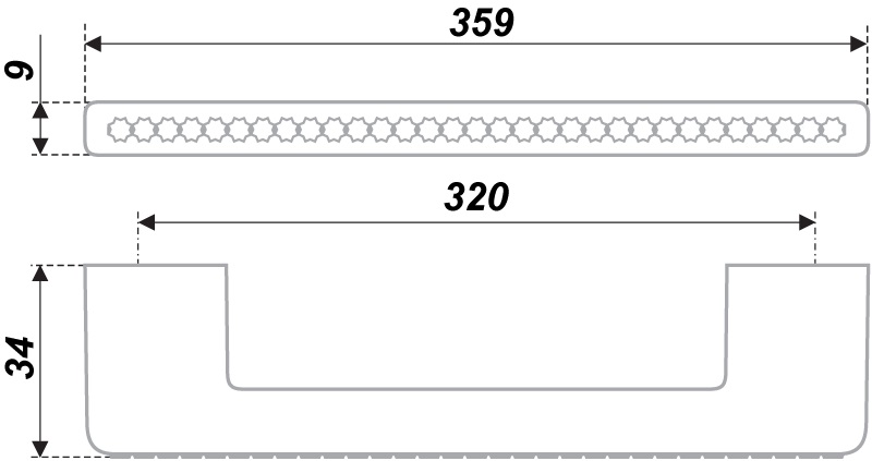 ручка RS429CP/CrT.4/320 (25) ВЫВОД!