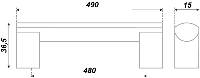 ручка RS152AL.19/480 (15) ВЫВОД!