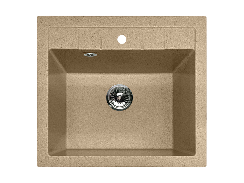 Мойка GranFest мрамор QUADRO GF-Q-561 (560х500мм) Песок П/ЗАКАЗ