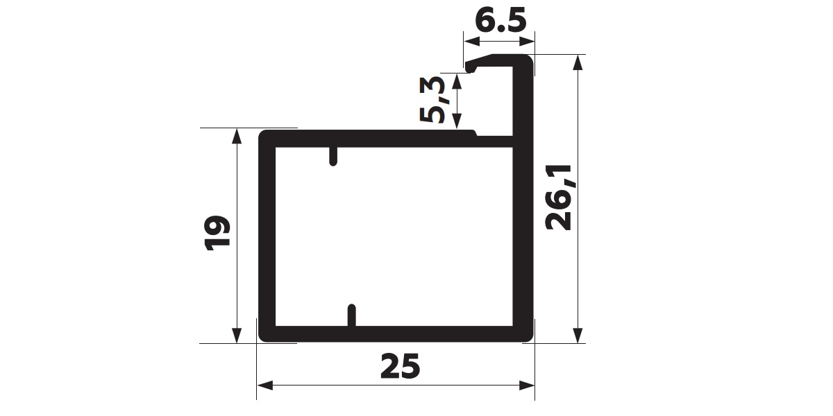 Профиль рамочный TORO 3 м/черный браш (10)