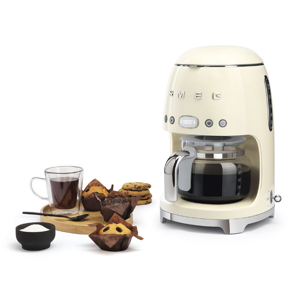 Капельная кофеварка SMEG DCF02CREU, кремовый