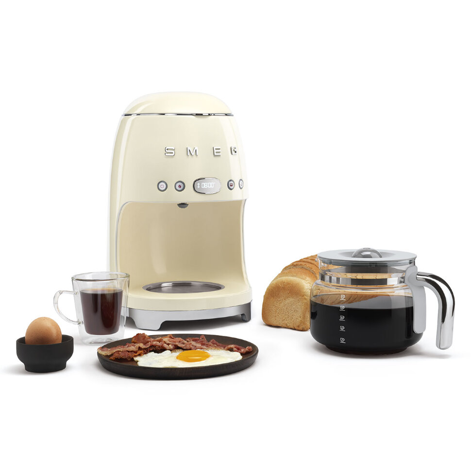 Капельная кофеварка SMEG DCF02CREU, кремовый