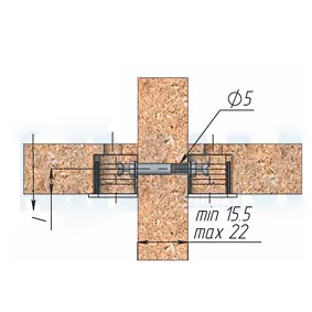 Шток двусторонний для эксцентриковой стяжки в корпусе (комплект)