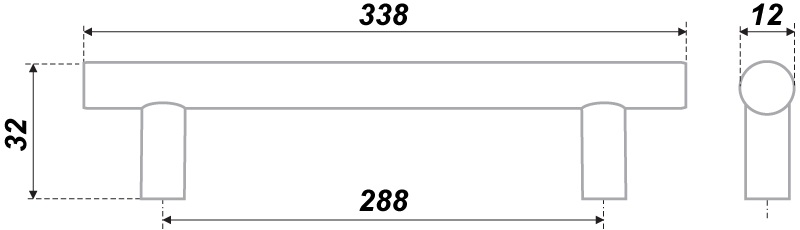 ручка RR002ST.5/288 (10) ВЫВОД