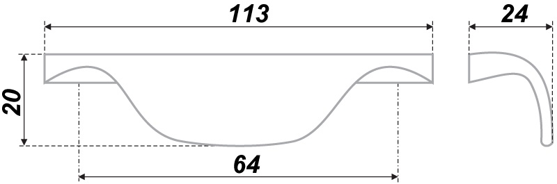 ручка RS025SC.3/64 (25)