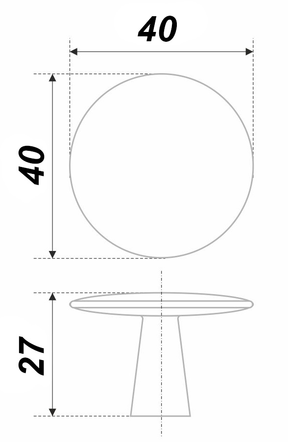 ручка RC035CP.4 (40)/ПОД ЗАКАЗ