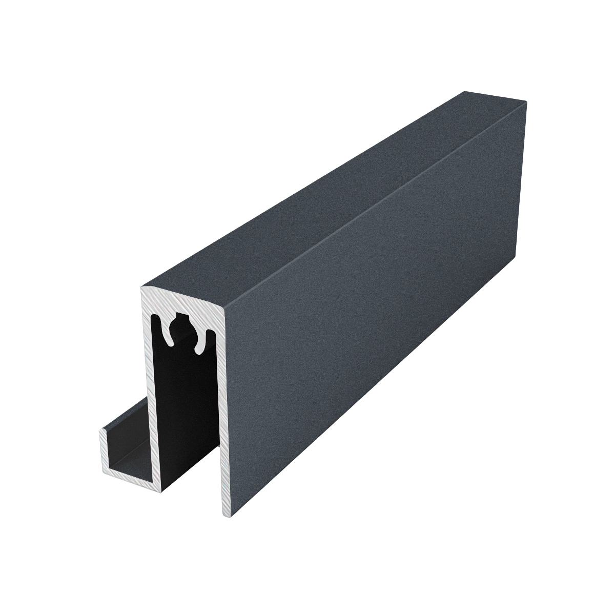 Рамка двери Минималист нижняя 5900 мм, Графит шелк (12)